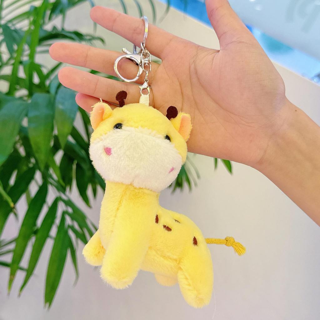 Popular Cartoon Deer Keychain Plush Toy Birthday Gift