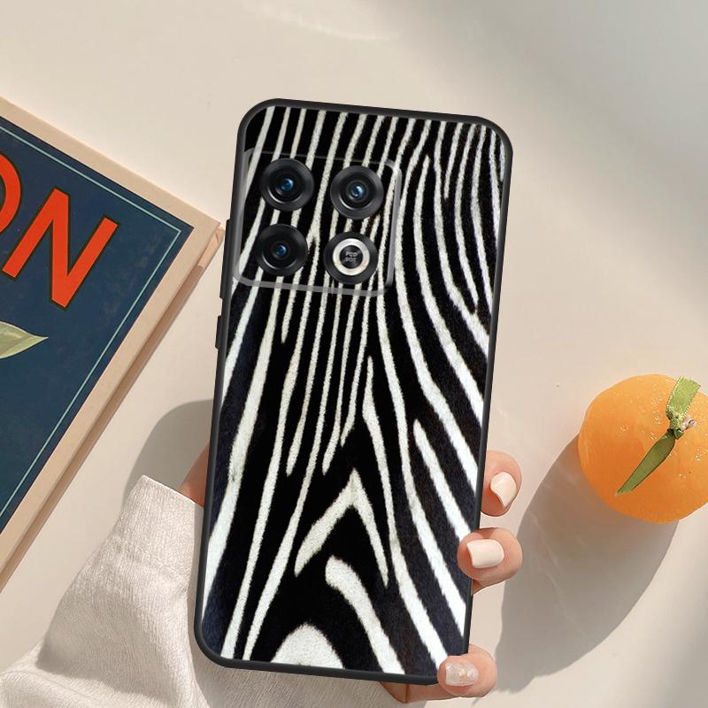Zebra Skin Print Case For OnePlus Nord 5 CE 2 3 4 Lite N20 N30 OnePlus 15 13 12 11 13T 10T 10R 12R 13R Cover