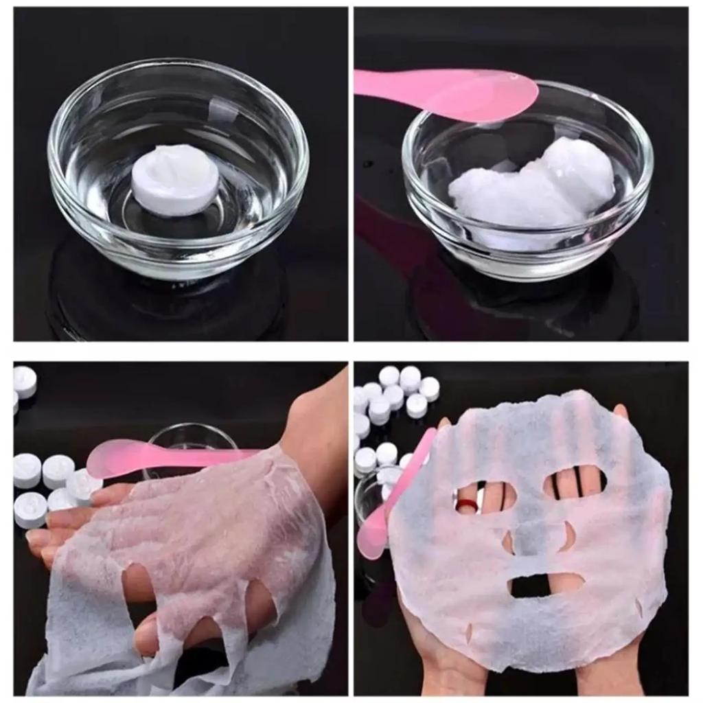 20/50/100PCS Disposable Compressed Facial Mask Non-woven Face Mask Facial Towel Coin Cotton Wrapped Tissues For Beauty Salon