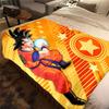 1 szt. Koc flanelowy z nadrukiem Son Goku, Wysokiej jakości, Na wszystkie pory roku, Wystrój domu, Ciepło i komfort, Idealny na prezenty świąteczne