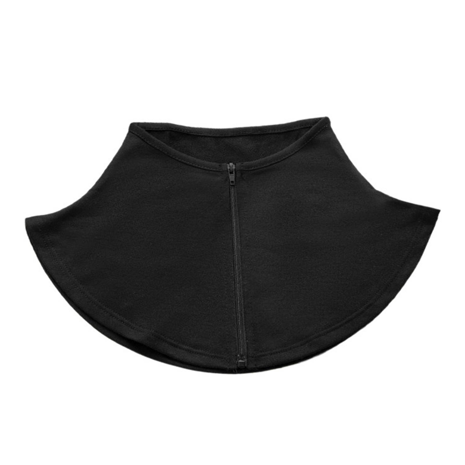 

Модный полосатый съемный искусственный воротник шарф аксессуар для женщин защита от солнца на молнии ложный воротник шаль накидка 1