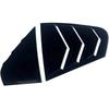 Compatible For Volkswagen Jetta MK6 2012 2013 2014 2015 2016 2017 2018 Car Rear Window Louver Shutter Cover Side Vent Blinds Trim Sticker(Carbon