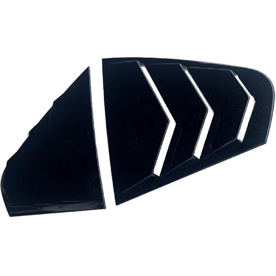 Compatible For Volkswagen Jetta MK6 2012 2013 2014 2015 2016 2017 2018 Car Rear Window Louver Shutter Cover Side Vent Blinds Trim Sticker(Carbon