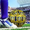 Leeds Crest Design Printed Size 5 Soccer Ball - Durable, Machine-stitched, Soft and Comfortable, Suitable for Training and Matches Gift
