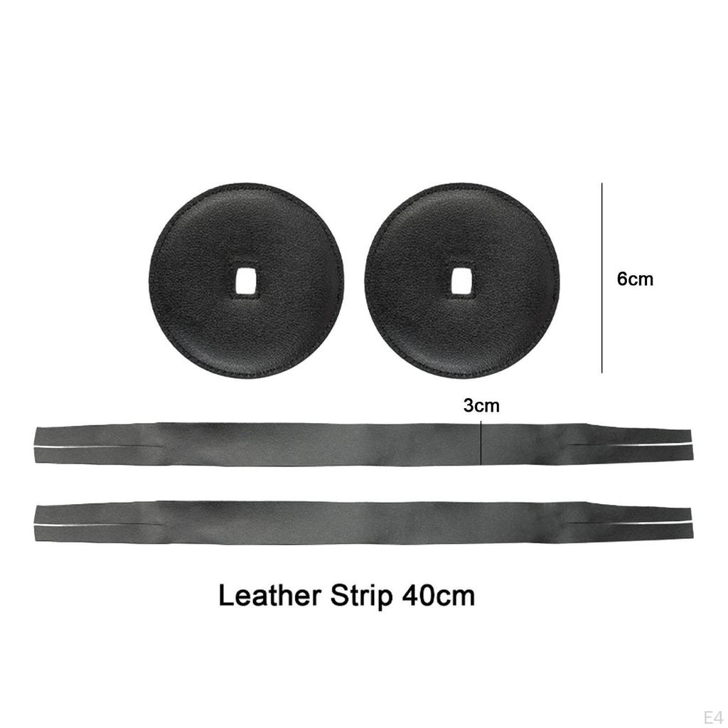 2 Pieces Cymbal Belt Strap Hand with Pads Instrument Accessory Repairment Soft