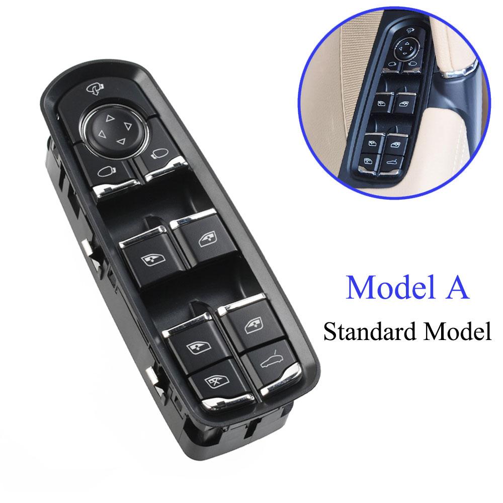 Master-Fensterheberschalter, Fahrer- und Beifahrerseite, Steuertaste für Porsche Cayenne Panamera Macan