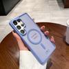 Luxury Shockproof Bumper Matte Clear Case for Samsung Galaxy S25 S24 S23 Ultra Plus S24FE Magnetic Wireless Charge Cover