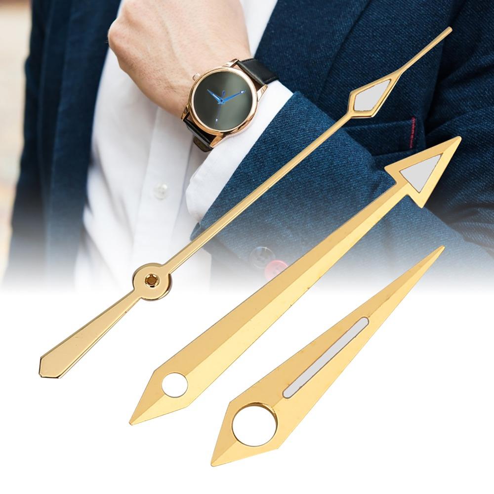 Gold Color Watch Needle Blue Color Watch Accessory for ETA2824 watch movement DIY Replacement