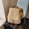 Woven straw bag women's large-capacity new spring and summer backpack casual high-end seaside beach bag