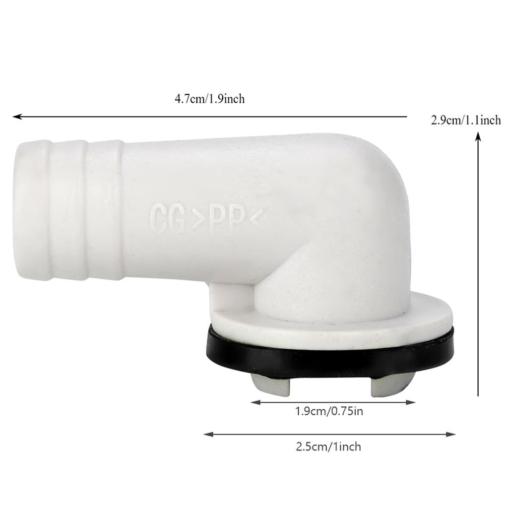 Right-angel Conditioner Drain Outlet Connector Overflow Joints Water Pipe Drain Fittings Conditioning Drainage Tool