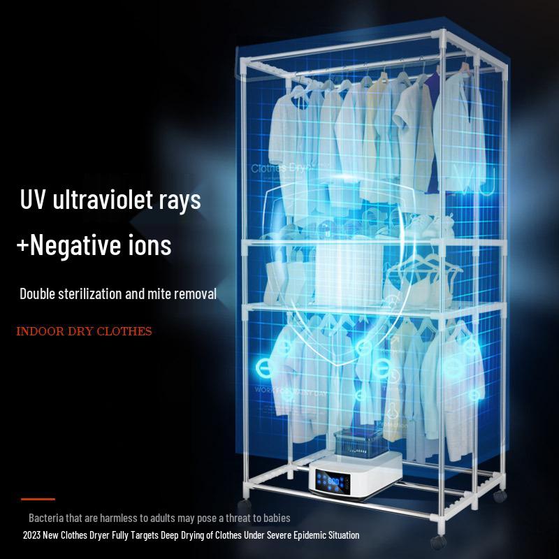 Foldable Household & Dormitory Underwear and Baby Dryer Cabinet & Rack