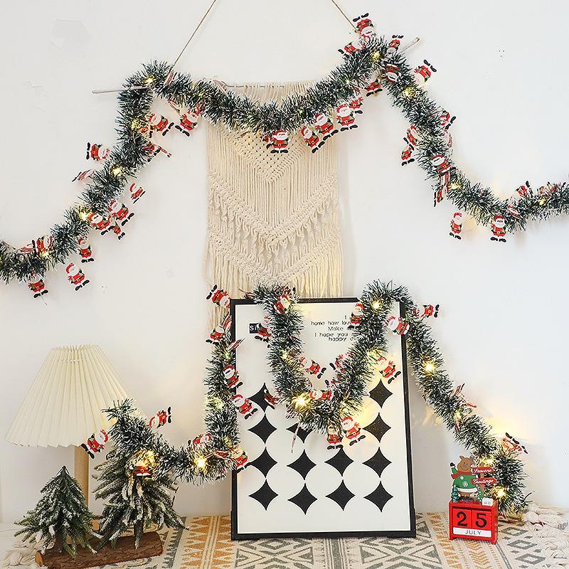 2M/3M Christmas String Lights Christmas Tree Santa Claus Decoration Lights Living Room Christmas Party Atmosphere Lights String