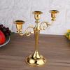 3 Arm Candle Candelabra Polished Finish Candlestick Holder Taper Candle Holder  Wedding Decor