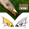 Sinking Vib Metal Spoon Lure with 3D Prismatic Flash for Seabass/Bass Fishing, Long Cast Saltwater/Freshwater Jigging Bait
