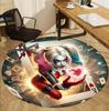 Superhero Pattern Round Rug, Indoor/Outdoor Mat, for Picnic, Gameroom, Bedroom, Office, Living Room, Home Decor Carpet, Birthday Gift