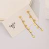 Light Luxury Simple Love Heart Long Fringed Earrings Personalized Fashion Niche Stud Earrings