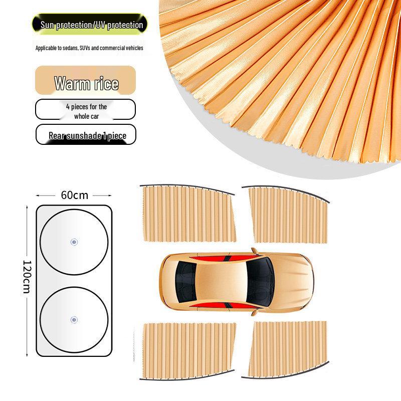 Magnetic Car Window Sunshade Curtains: Privacy & Heat Insulation for Small Cars