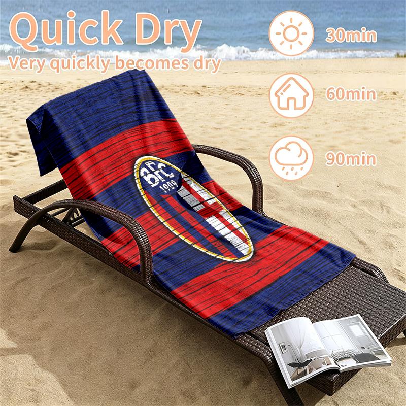 Bologna Football Club Beach towels also serve as bath towels summer essential a musthave for the outdoors the beach and the pool