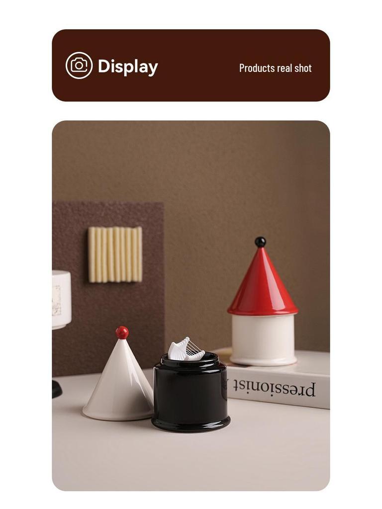 Beihanmei Vintage Style Decorative Toothpick Holder - High-End Creative Home Ornament