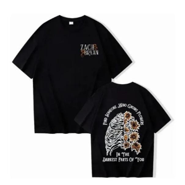 

2024 ZAC Print Crew Neck Short Sleeve Casual T-shirt M