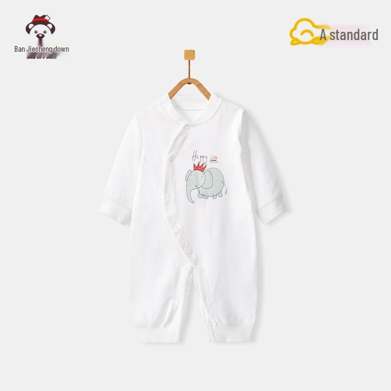 Autumn Newborn Pure Cotton Rompers: Air Conditioning Monk Clothes for Spring, Summer, and Fall
