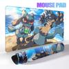 Gaming Pokemon Lucario Mouse Pad Anime PC Accessories Desk Mats XXL Gamer Large Non-slip Desk LockEdge Computer Keyboard Playmat