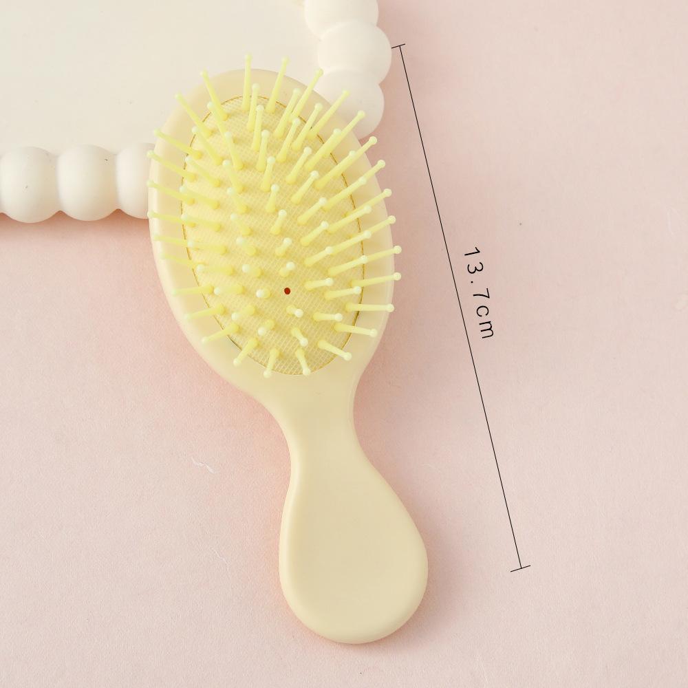 Mini Air Cushion Hair Brush Macaron Colored Portable Detangling Comb Custom Logo Hairbrush with Plastic Handle for Home Use
