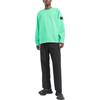 STONE ISLAND FW22 Solid Color Logo Patch Polo Neck Casual Long Sleeve Sweatshirt Men Sweatshirt Bright-Green 771563750-V0052