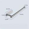 Stainless Steel Silver / Black Paper Towel Wipe Hanging Rack Can Store Cling Film Wipes Roll Paper Rack For The Kitchen Bathroom