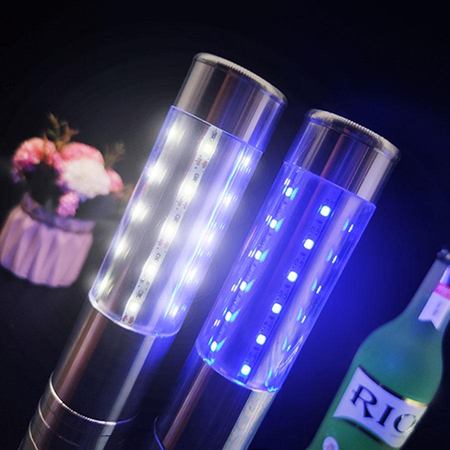Thrisdar LED Flash Stick Champagne Bottle LED Strobe Baton LED Bottle Service Sparkler light for Night Club Party Decor