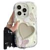 Gradual change butterfly love mirror surface for iphone15 apple phone case makeup fashion all-inclusive lens transparent