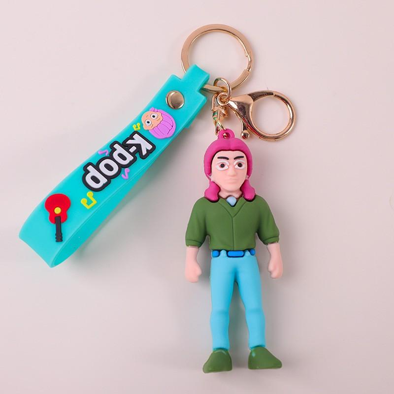 1 Pièce Décoration de Sac à Dos Widget Accessoires Jouets Kpop Devil Hunter Périphérique Widget Rumi Mira Zoe Porte-clés en PVC