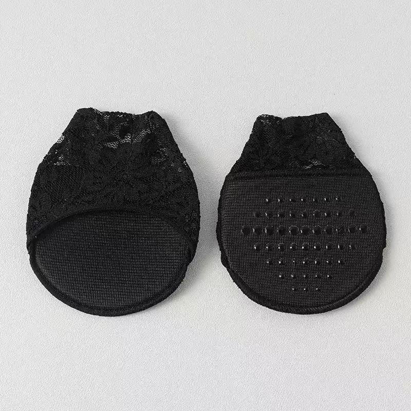 

Lace socks women s half-paw socks summer thin breathable mesh non-slip invisible forefoot socks