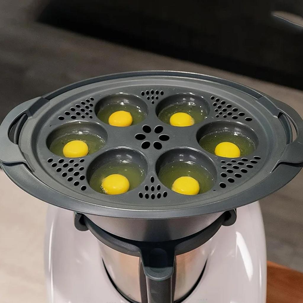 Innovative 6 In 1 Steamer Cooking Mold Pizza Eggs Basket for Thermomix TM5 TM6 Pastry Steam Reusable Cooking Accessories
