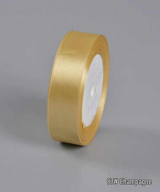 

In Stock 2.5CM Wide Silk Ribbon for Wedding, DIY Gift Packaging, 8 Color Options