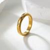 Titanium Steel French Style Jewelry Rotating Ring Trendy Jewelry Fashionelegant Normcore Zircon