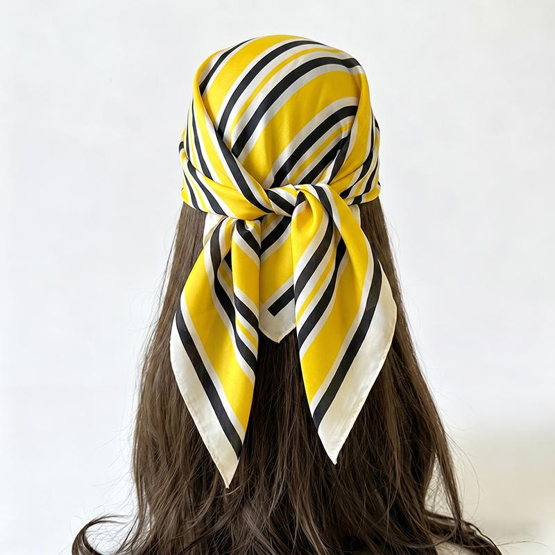 Fashion Scarf Headscarf Turban Hijab Female Luxury Print Shawl Bandana Neckerchief Headband Windproof Handkerchief Square Wraps