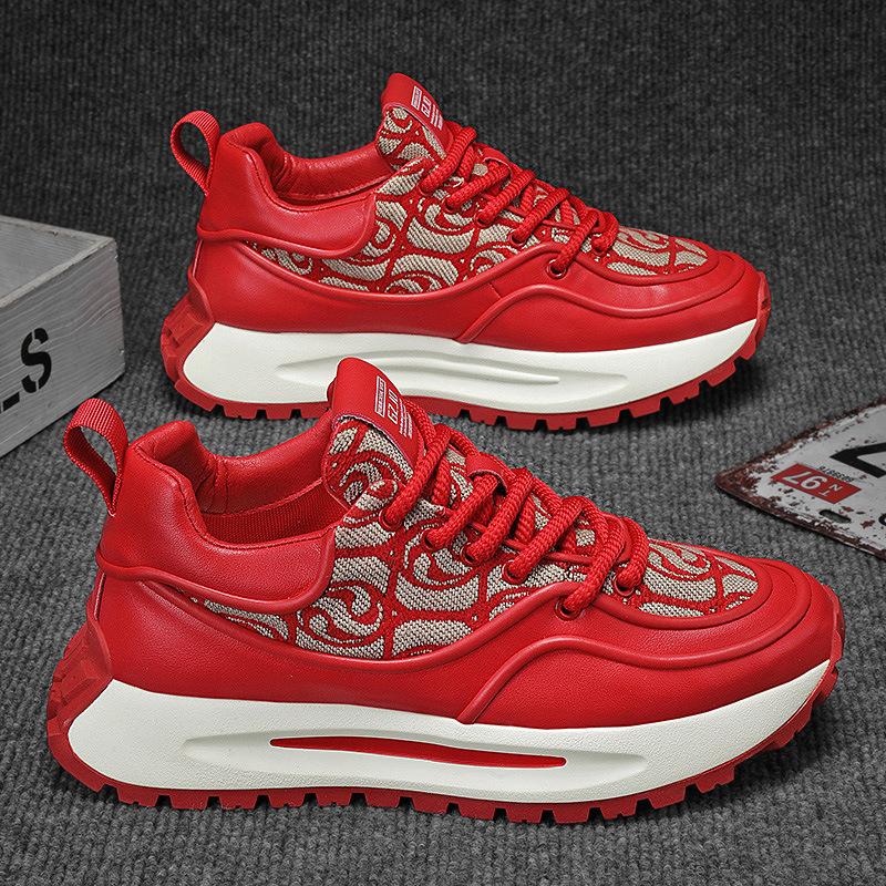 Men's Shoes 2024 Spring New Printing Totem High Value Tide Men's Casual Sneakers