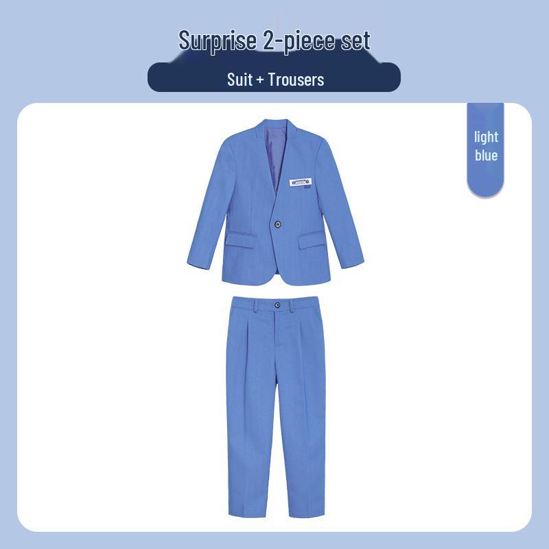 

Boys Blue Autumn Casual Suit Set for Student Programs and Performances 110cm, 30-37 lbs