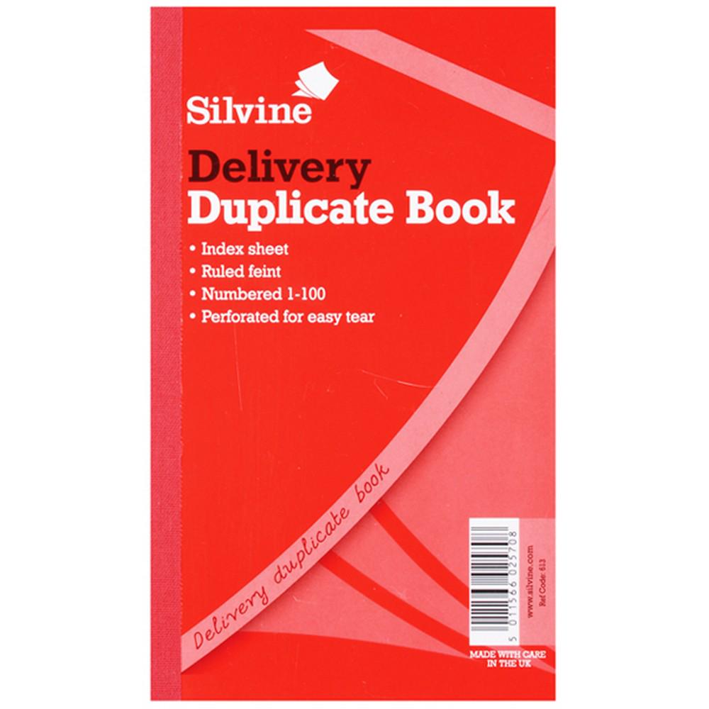 Silvine Large Duplicate Delivery Book Feint 200 Sheets (Pack Of 6)