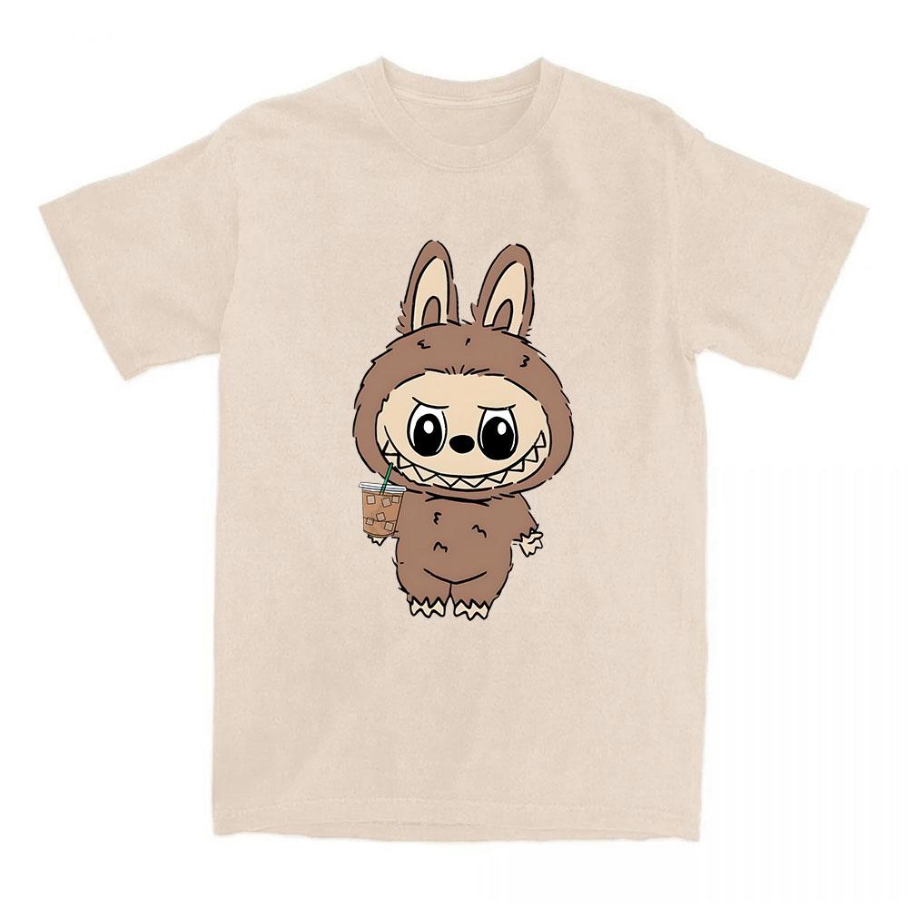 Girls Tees Kawaii Doll Labubu T-shirt 2025 Fashion Cartoon Graphic Tshirts Short Sleeve Cotton Female T Shirts Streetwear Women