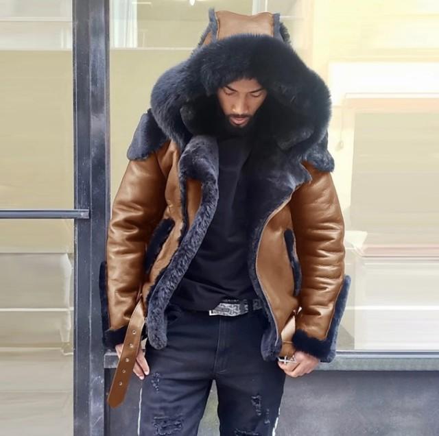 Giacca Invernale da Uomo 2026 Cappotto Giacca di Pelliccia Stile Punk Shopping Autunno E Pelle & Camoscio Pelliccia Sintetica Ecopelle Abbigliamento da Uomo