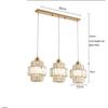 Dining Room Crystal Chandelier Golden Kitchen Island Hanging Light Interior Decor Luxury Modern Led Ceiling Lamp Pendant Light