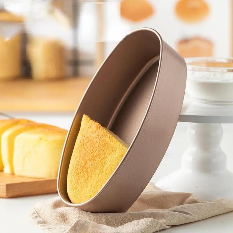 Carbon Steel Oval Nonstick Baking Mold, 23CM, Pie Tin, Cake Mold, Cheesecake Pan, Bread Loaf Pan, Bakeware Tool Accessories