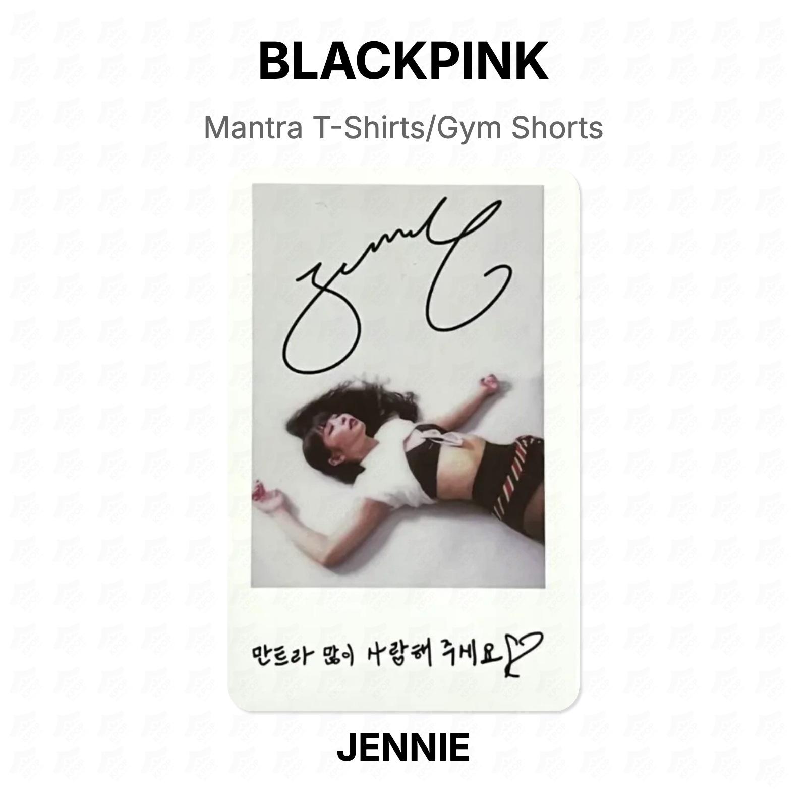 BLACKPINK Mantra T-Shirts/Gym Shorts Official Photocard JENNIE