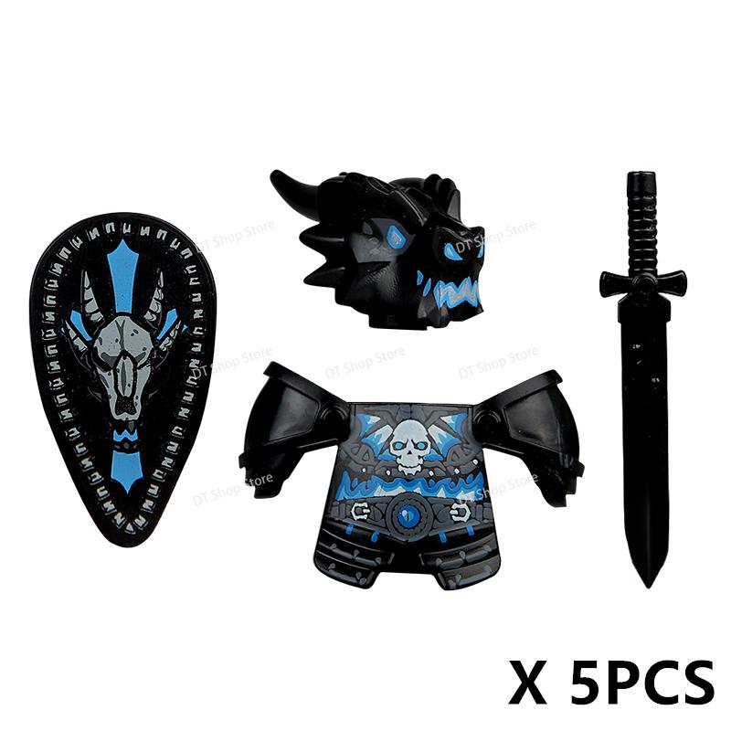 QQ04-7 Dragon Knights Heavy armor Bricks Assemble Building Blocks Action Figures accessories bricks Model Toys Christmas Gifts