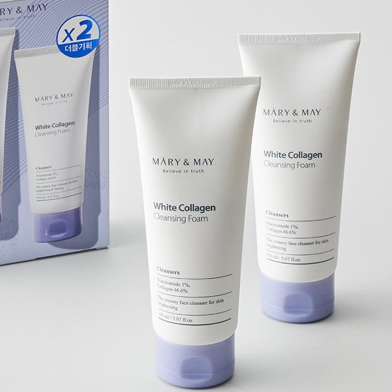 [Marienmay] White Collagen Cleansing Foam Duo Twin Pack (150ml x2)
