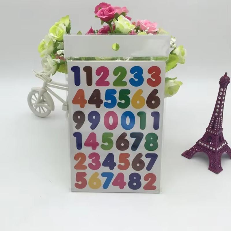 10 Adet/Set Çocuk Sticker Oyuncakları Renkli Sayı Harf El Yapımı Kendin Yap Dekoratif Çıkartmalar Çocuk Doğum Günü Çocuk Bayramı Hediyeleri TMZ