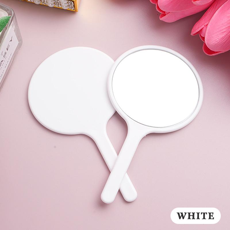 Прочное DIY Зеркало для макияжа Ручное Маленькое Круглое Ручное Зеркало Защита от падений С ручкой Портативное Зеркало Дом