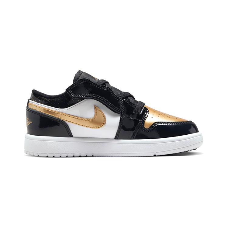 New Jordan 1 Low ALT Black Metallic Gold White PS DZ6318-071